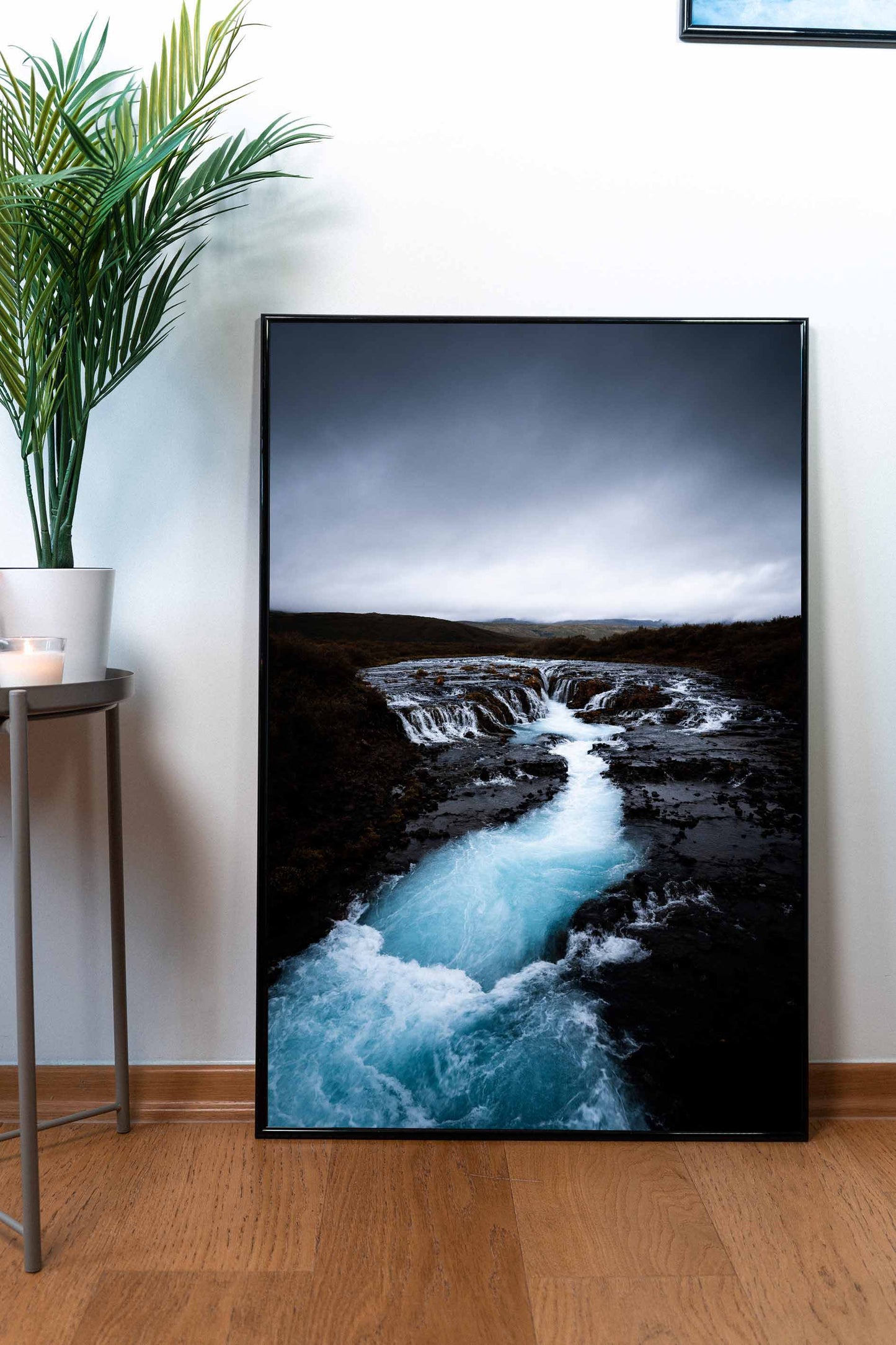 Bruarfoss Waterfall - Framed poster on matte paper