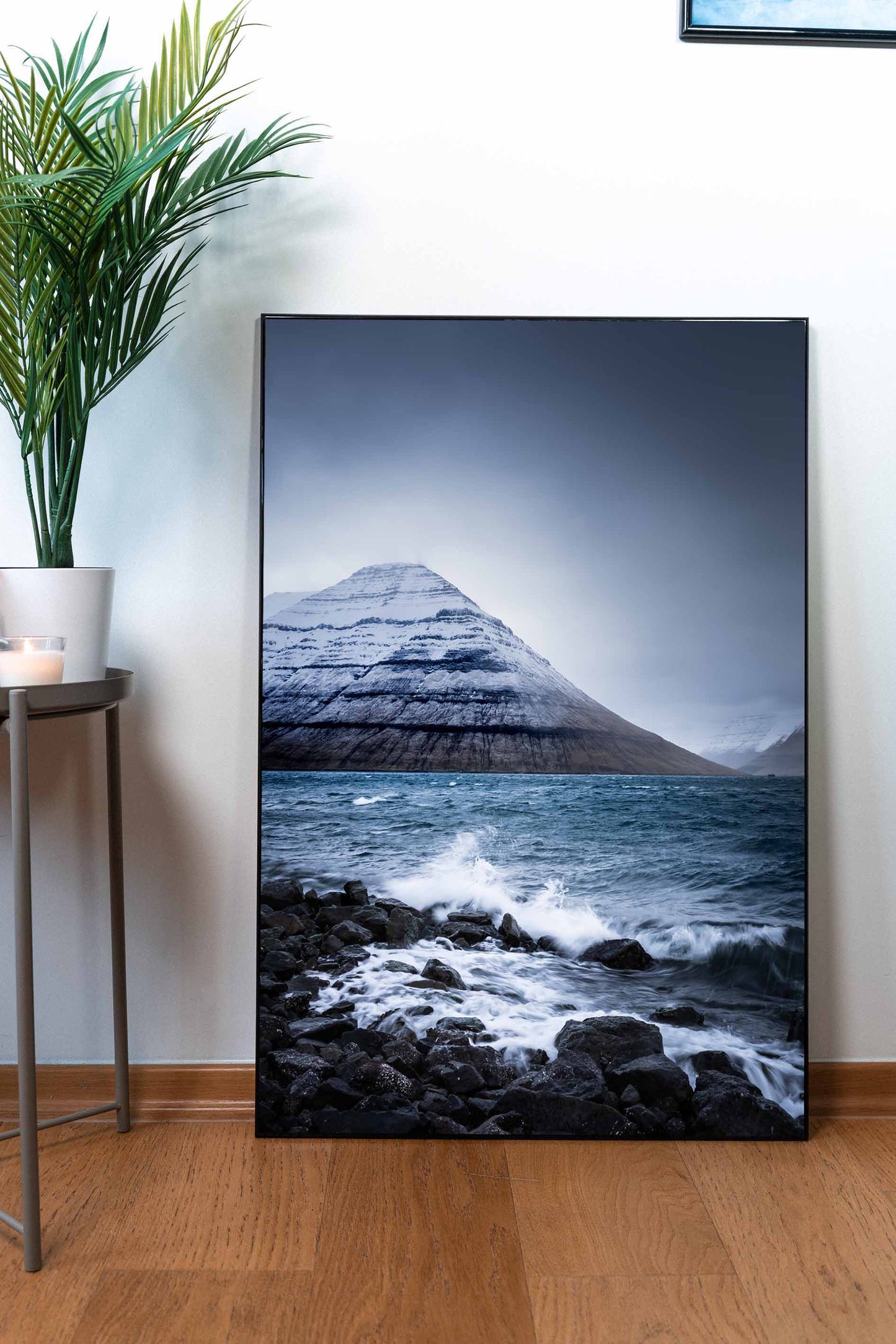 Winter on Kunoy Island - Framed matte paper poster